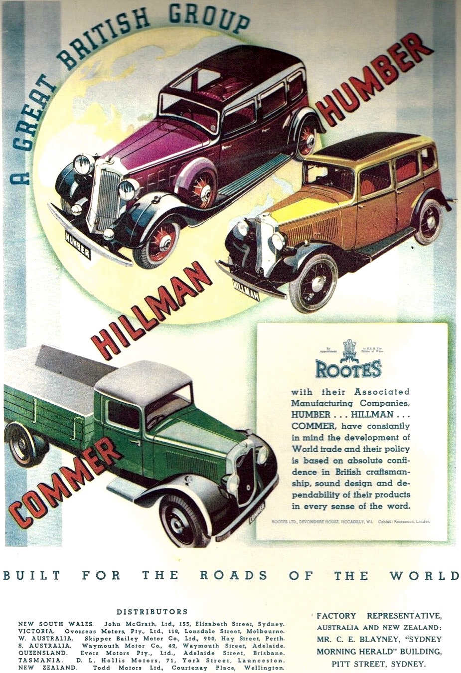 1933 Australian Automotive Advertising